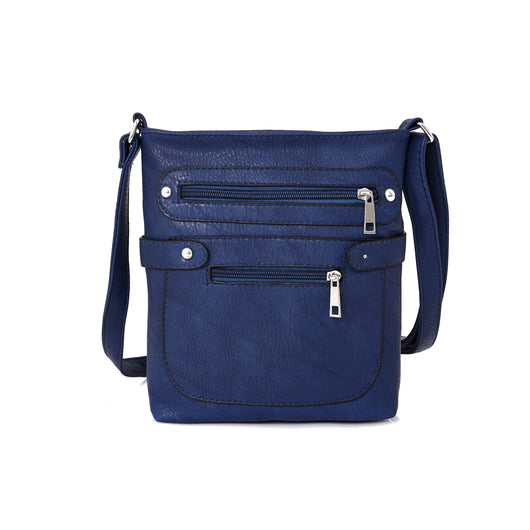 Patty zip stud crossbody - BLUE image 1