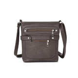 Patty zip stud crossbody - GREY image 1