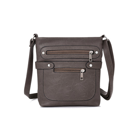 Patty zip stud crossbody - GREY image 1