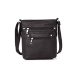Patty zip stud crossbody - BROWN image 1