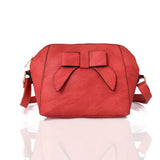 Lucie bow cross body bag - RED image 1