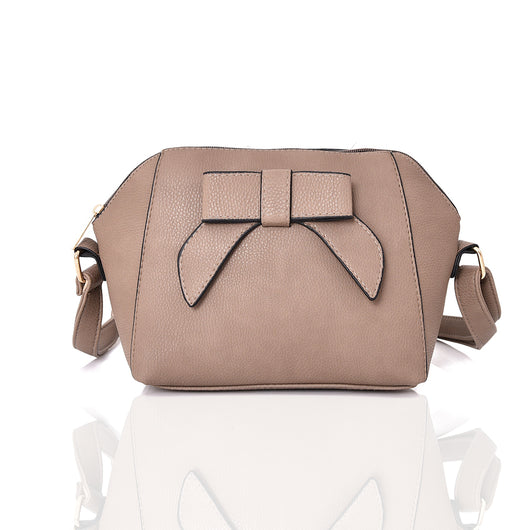 Lucie bow cross body bag - KHAKI image 1