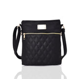 Maggie quilted cross body bag - BLACK image 1