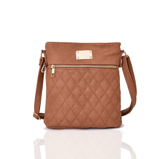 Maggie quilted cross body bag - YELLOW image 1