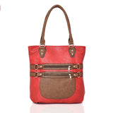 Evangeline strap detail shopper bag - RED image 1