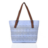 Jodee laser cut shopper bag - LT BLUE image 1