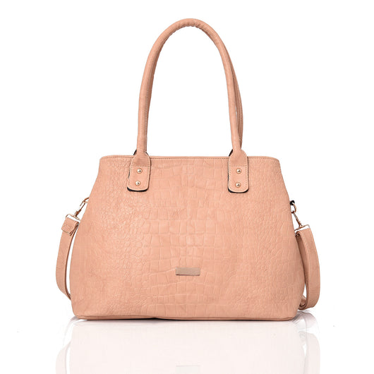 Blair croc shopper - PINK image 1