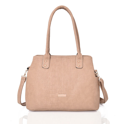 Blair croc shopper - KHAKI image 1