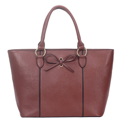 Aloisia bow tote bag - Burgundy image 1