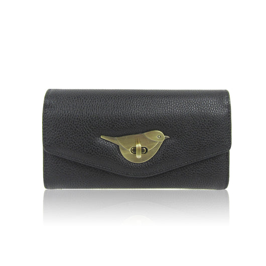 Bird Clasp Purse - Black image 1