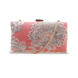 Katherina Embroidery Box Bag - Coral image 1