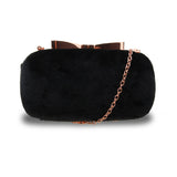 Tessie Bow Clasp Box Clutch - Black image 1