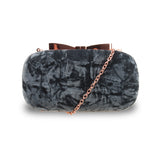 Tessie Bow Clasp Box Clutch - Grey image 1