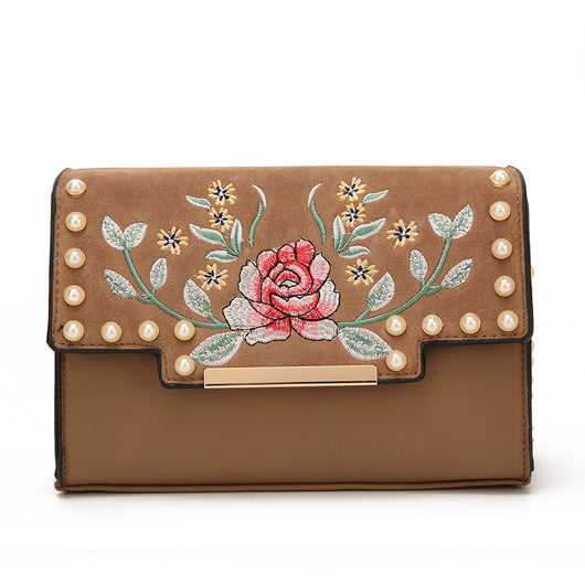 Shania Pearl Cross Body Bag - Taupe image 1