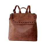 Iona X Stud Backpack - Light Brown image 1