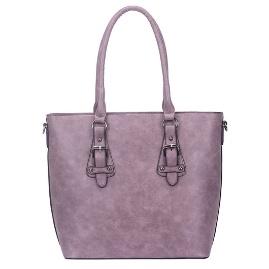 Beth Buckle Tote Bag - Purple image 1