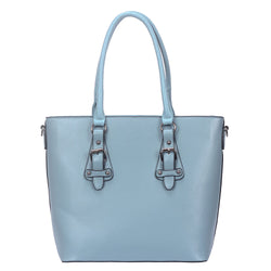 Beth Buckle Tote Bag - Light Blue image 1