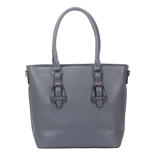 Beth Buckle Tote Bag - Dark Grey image 1