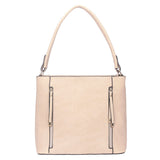 Lianne Zip Front Shopper - Beige image 1