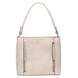 Lianne Zip Front Shopper - Khaki image 1