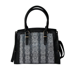 Vita Snake Tote Bag - Black image 1