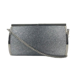 Acrylic box bag - Black / Silver image 1