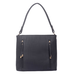 Lianne Zip Front Shopper - Black image 1