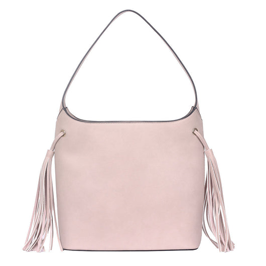Tilly Tassel Side Tote Bag - Light Pink image 1