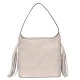 Tilly Tassel Side Tote Bag - Cream image 1