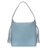 Tilly Tassel Side Tote Bag - Teal Blue image 1