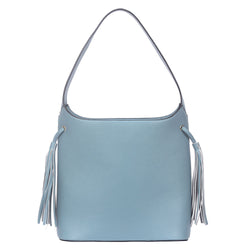 Tilly Tassel Side Tote Bag - Teal Blue image 1