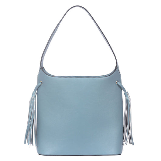 Tilly Tassel Side Tote Bag - Teal Blue image 1
