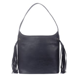 Tilly Tassel Side Tote Bag - Black image 1