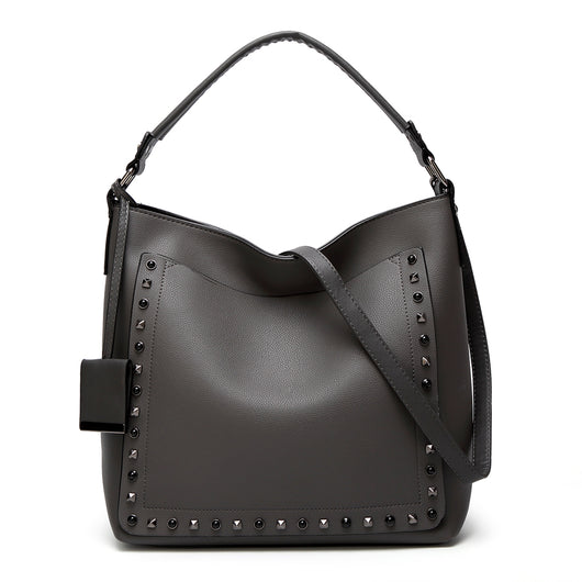 Sierra Studded Tote Bag - Grey image 1