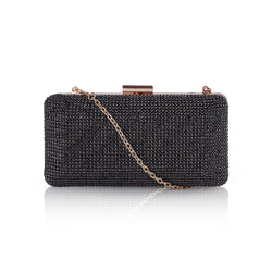 Dazzle box clutch bag - Black image 1