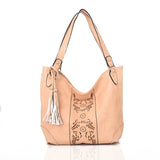 Miai Double Tassel Shopper Bag - Beige image 1