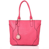 Lila Shopper Bag With Charm - Fuchsia image 1
