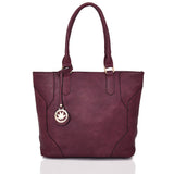 Lila Shopper Bag With Charm - Purple image 1