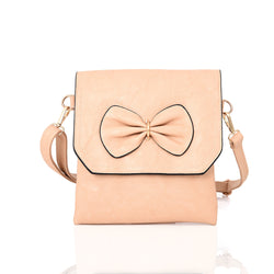 Zeidi Bow Cross Body Bag - Beige image 1