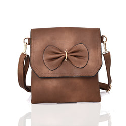 Zeidi Bow Cross Body Bag - Brown image 1