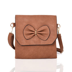 Zeidi Bow Cross Body Bag - Yellow Brown image 1