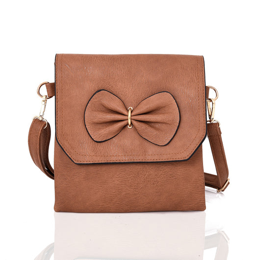Zeidi Bow Cross Body Bag - Yellow Brown image 1