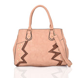 Elodie Pattern And Stud Tote Bag - Light Pink image 1