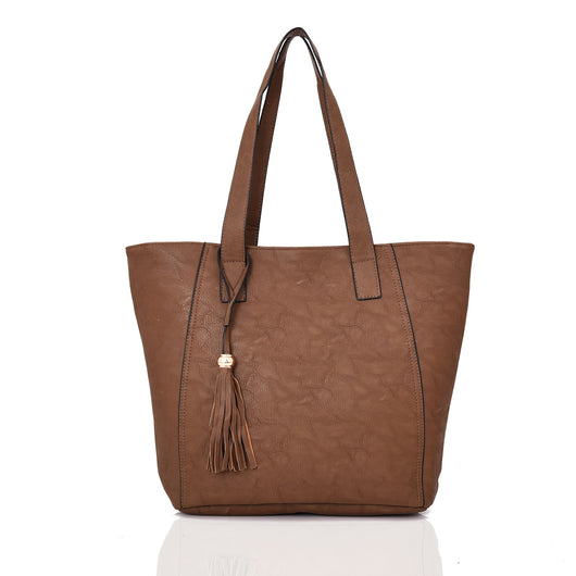 Poppie Tassel Shopper Bag - Dark Khaki image 1