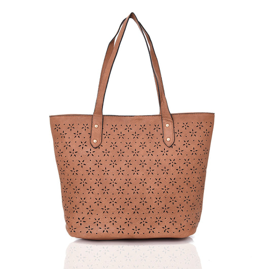 Jolie Laser Shopper Bag - Beige image 1