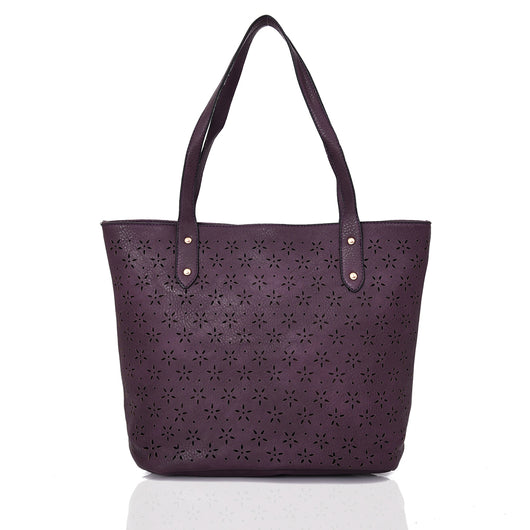Jolie Laser Shopper Bag - Purple image 1