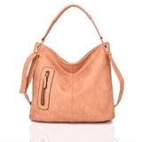 Nattie Side Zip Slouch Bag - Tan image 1