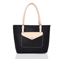Allegro Front Pocket Shopper Bag - Black image 1