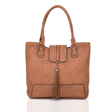 Irina Stud And Tassel Shopper - Yellow Brown image 1