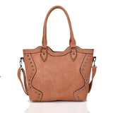 Marrie Studded Tote Bag - Tan image 1